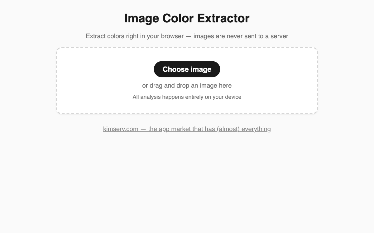 Image Color Extractor screenshot