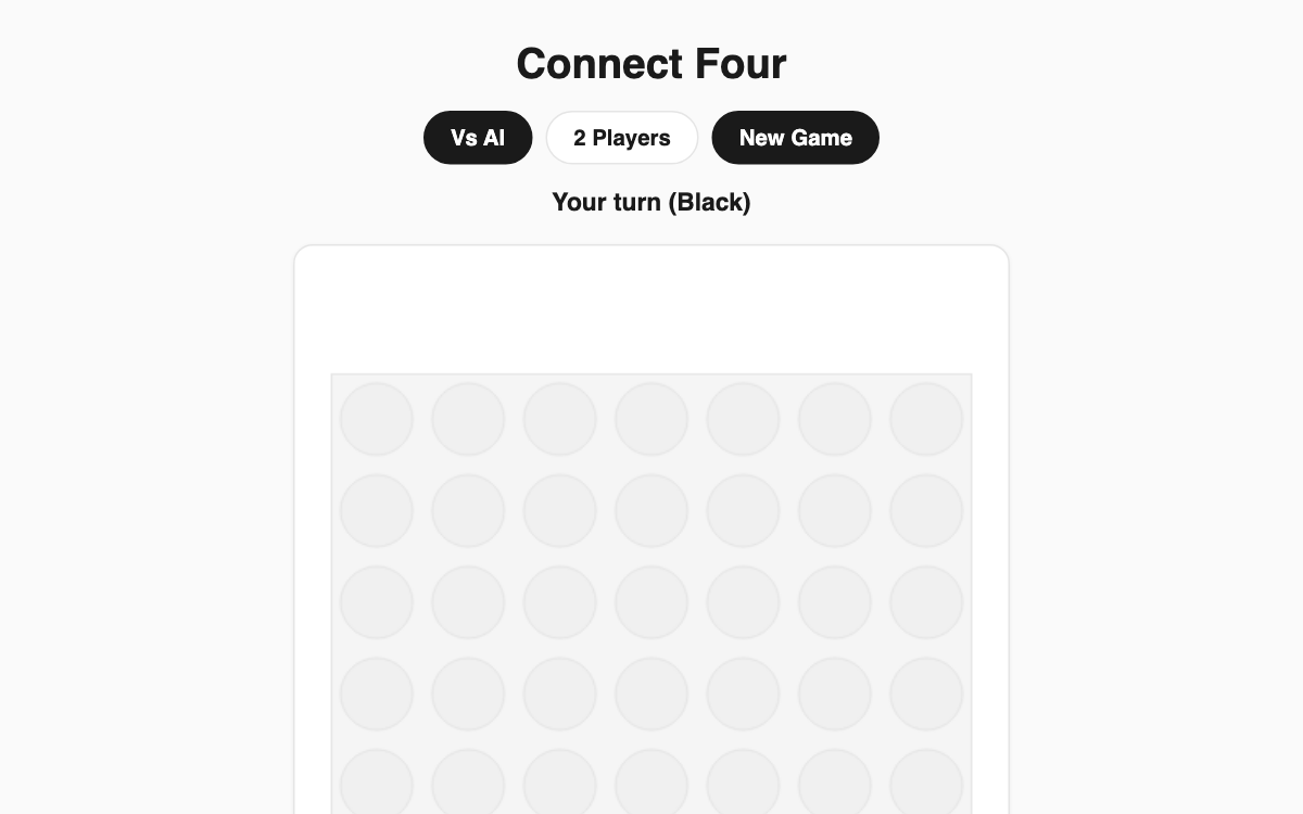 Connect Four (vs AI) screenshot