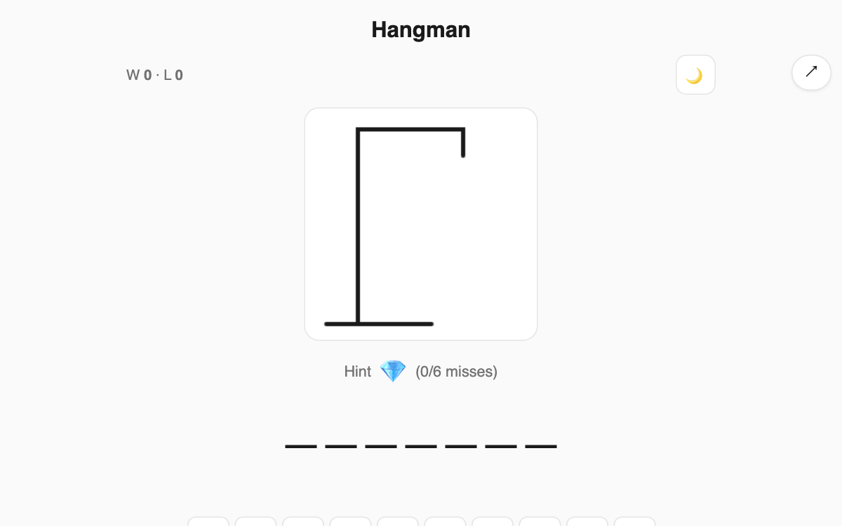 Hangman screenshot