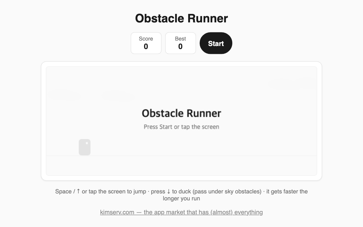 Obstacle Runner screenshot