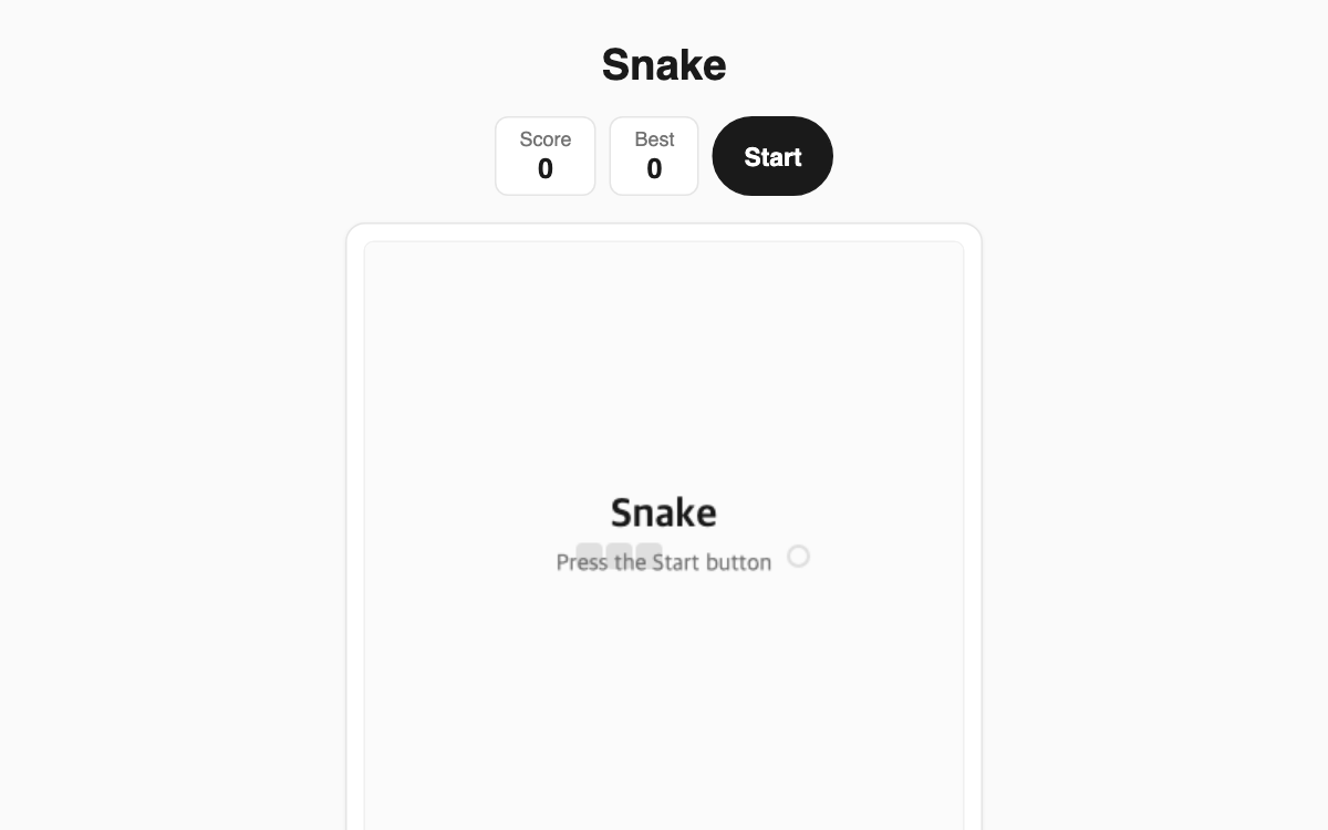 Snake screenshot