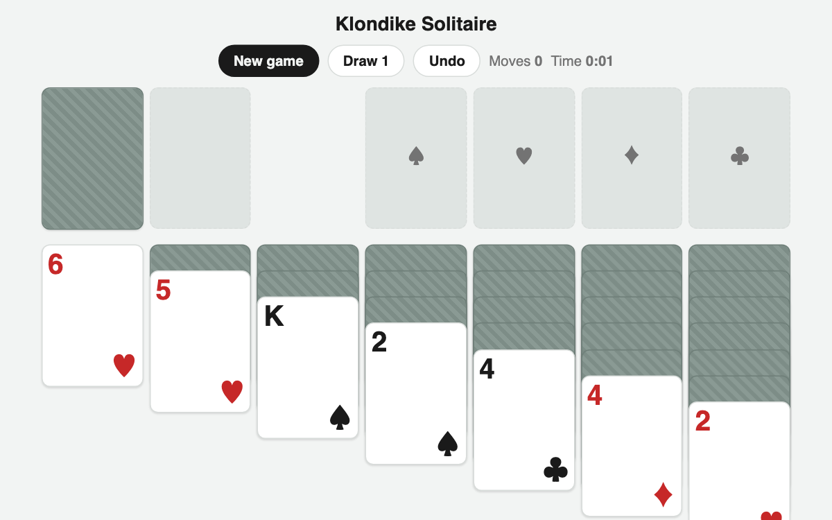 Ảnh chụp màn hình Solitaire Klondike